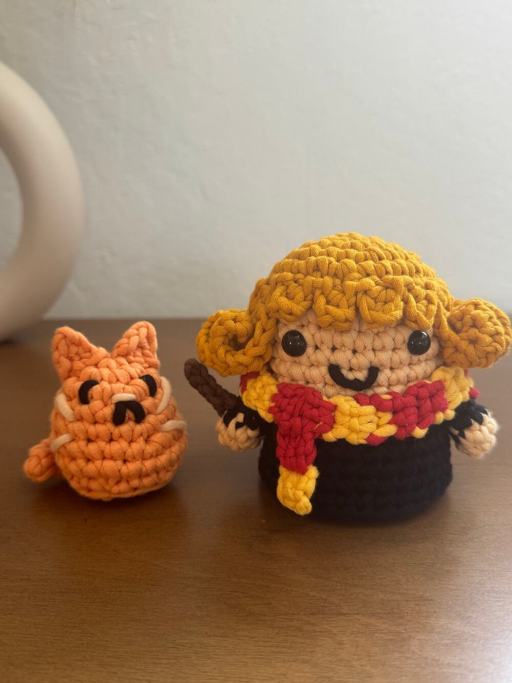 *Pre-Made Plushies* Woobles Harry Potter Hermione Granger™ & Crookshanks™ Bundle